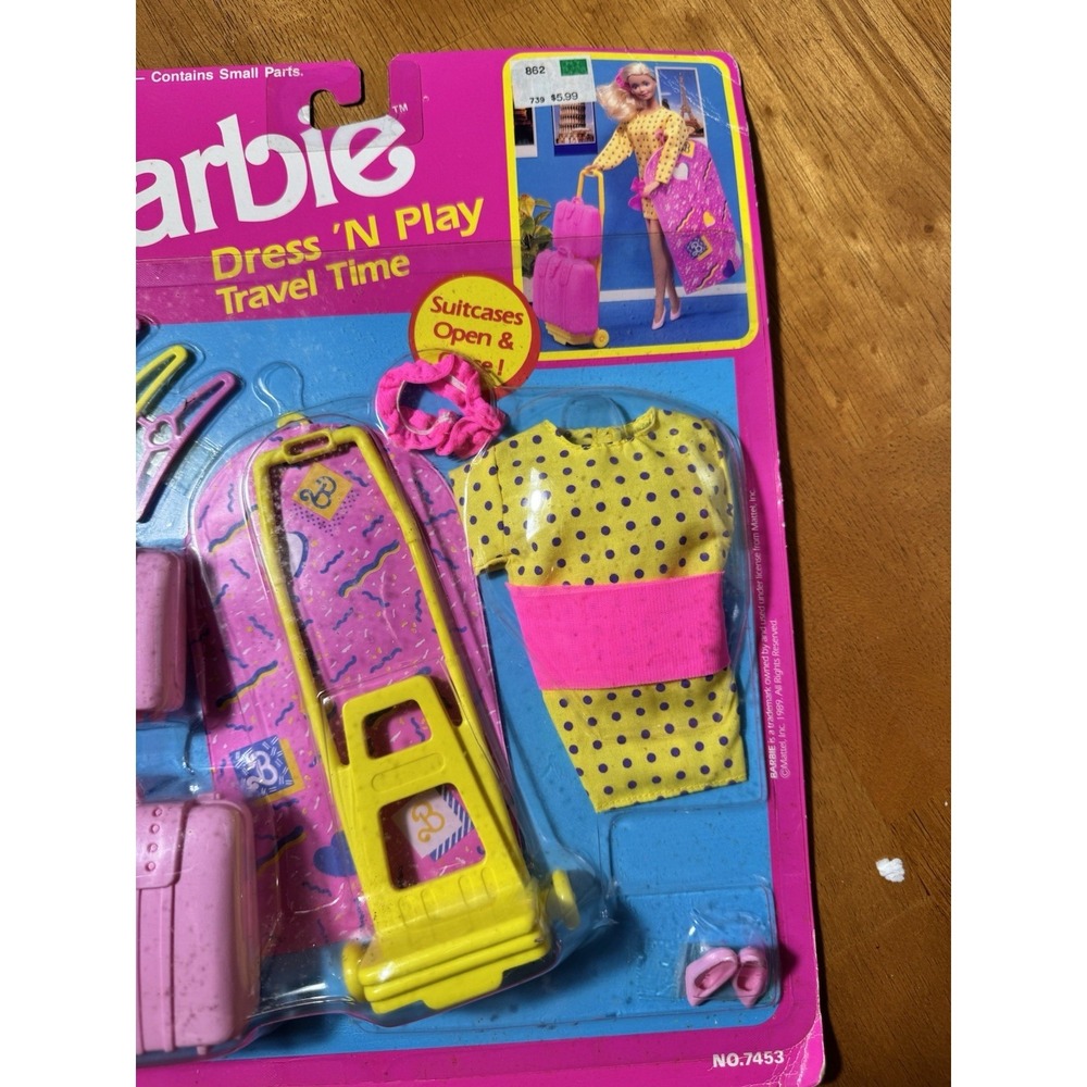 MOC Mattel Vintage Barbie Dress 'n Play Trawl Time Fashions 7453 1989‎ - Picture 5 of 6